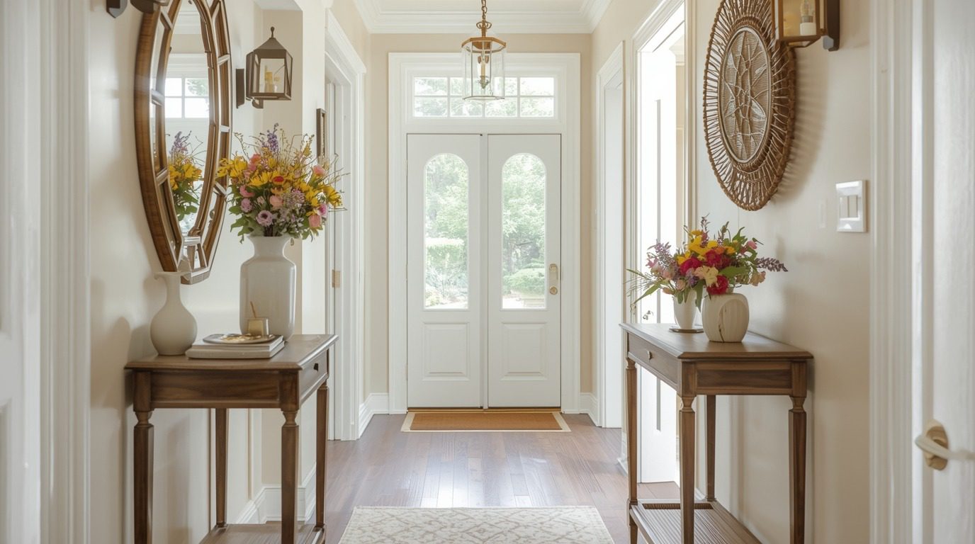 Enhance The Hallway With Mini Bouquets