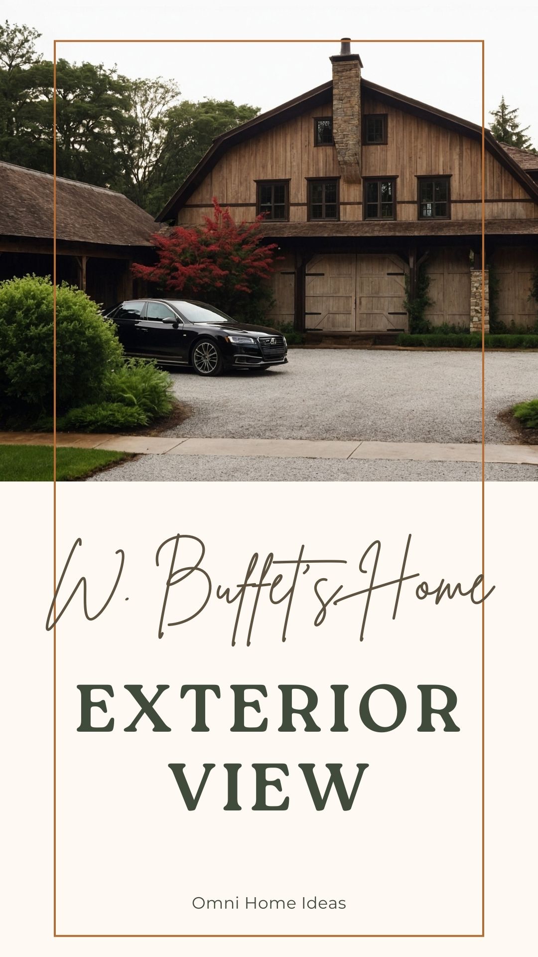 exterior view of warren buffett’s modest omaha home