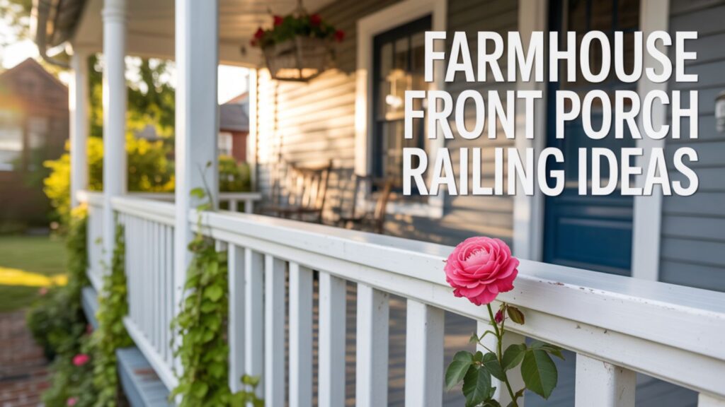 Farmhouse Front Porch Railing Ideas