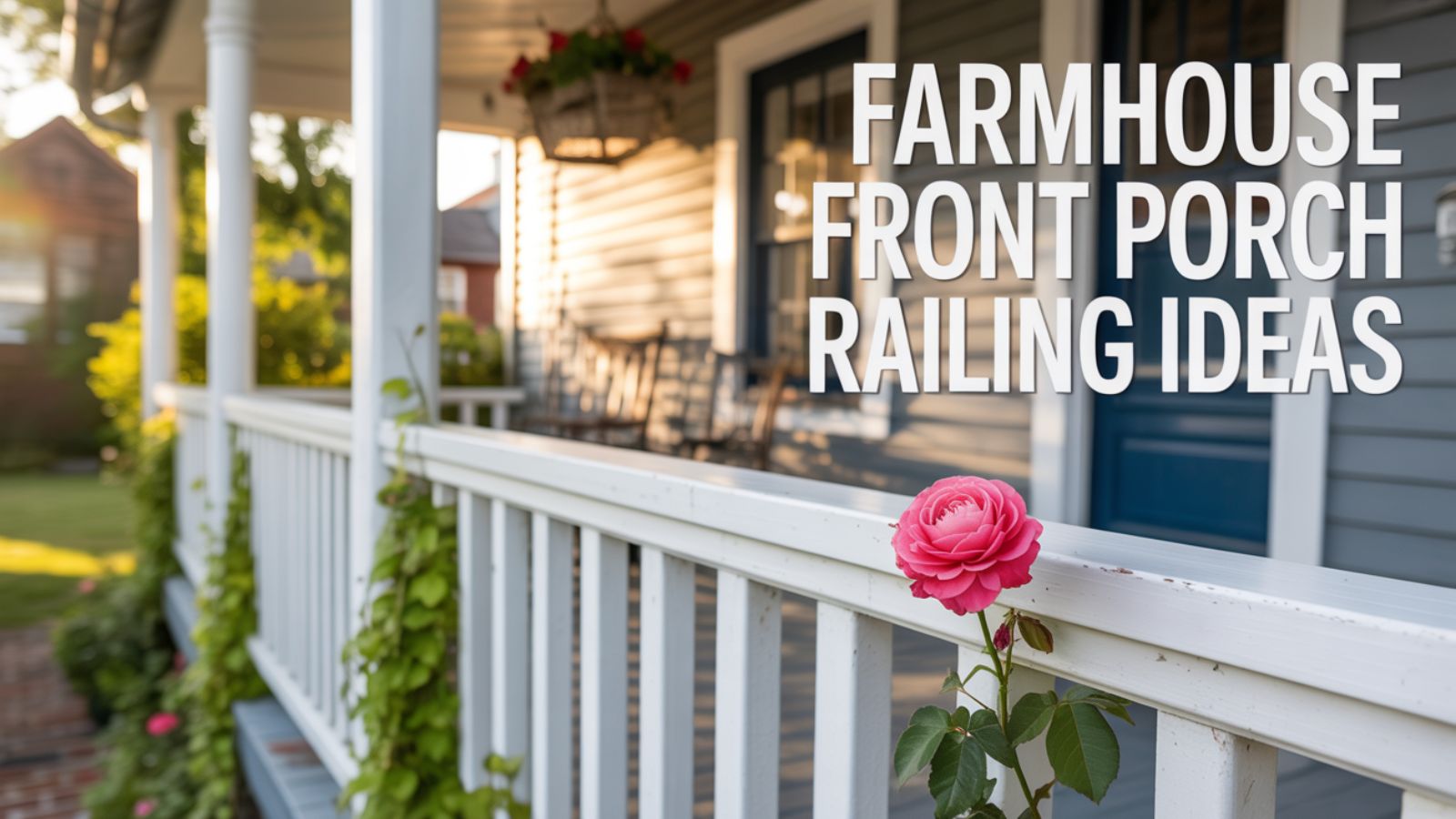 Farmhouse Front Porch Railing Ideas