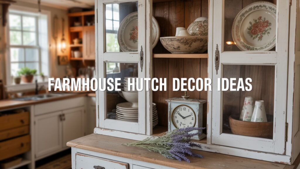 Farmhouse Hutch Decor Ideas
