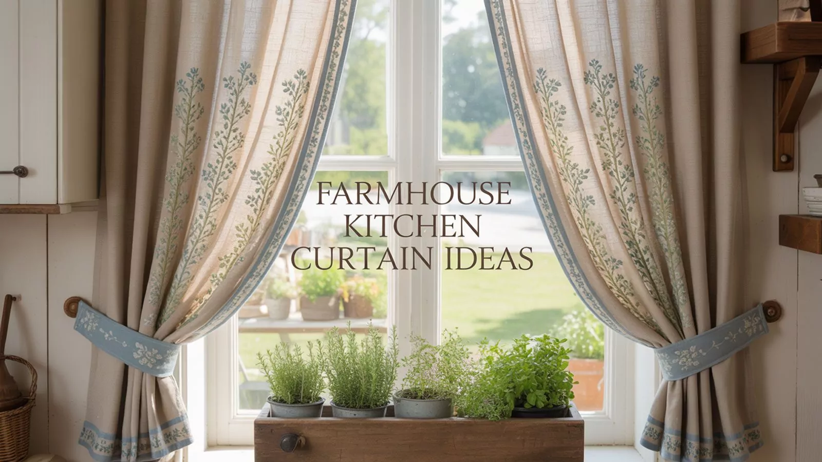 Farmhouse Kitchen Curtain Ideas