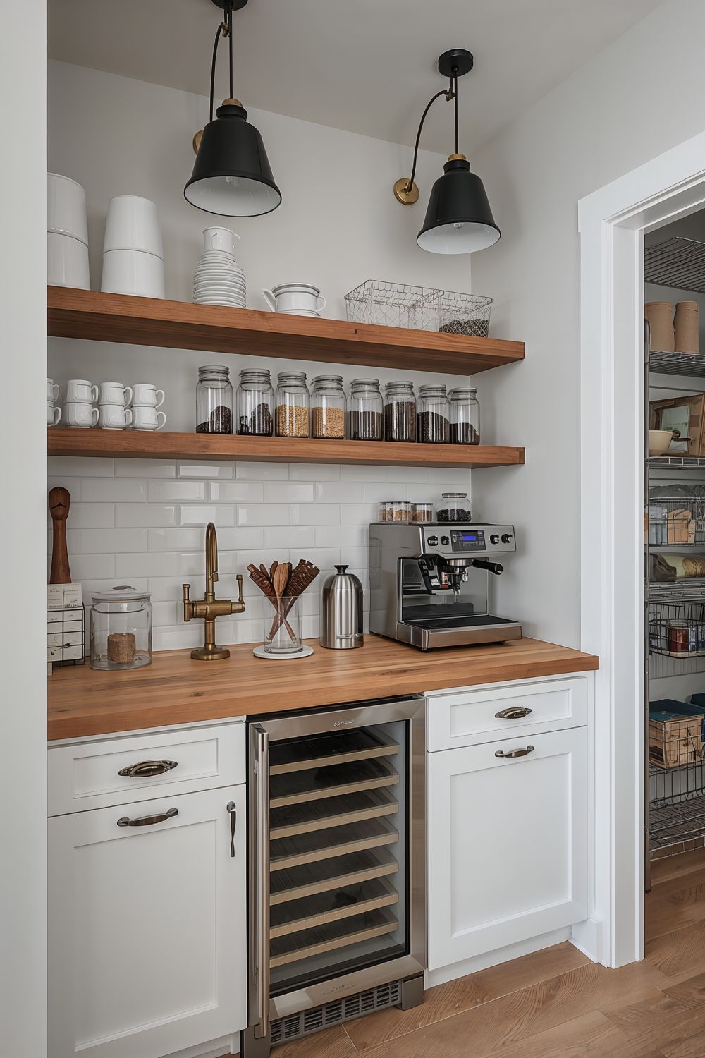 Farmhouse Pantry Coffee Station