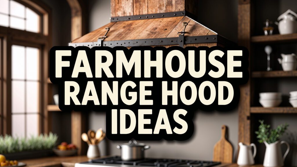 Farmhouse Range Hood Ideas