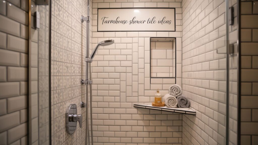 Farmhouse Shower Tile Ideas