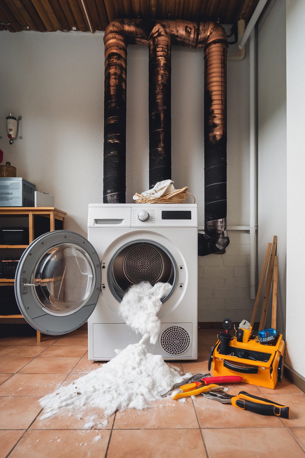 fire risks from clogged dryer vents