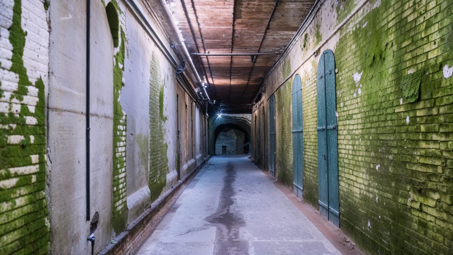 Forgotten Corridor Nature Reclaims The Rock Dark Passages