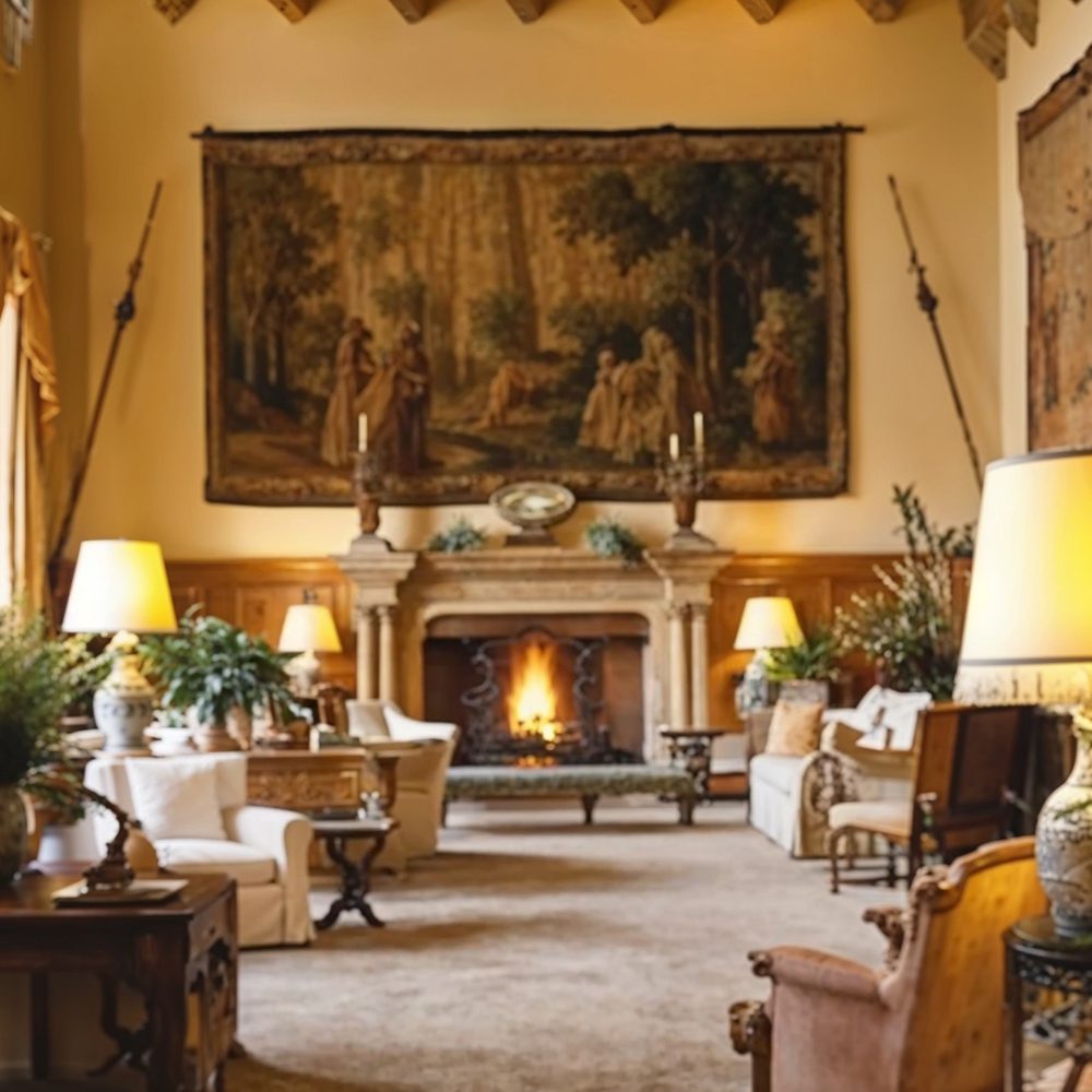 04 formal lounge with tapestry