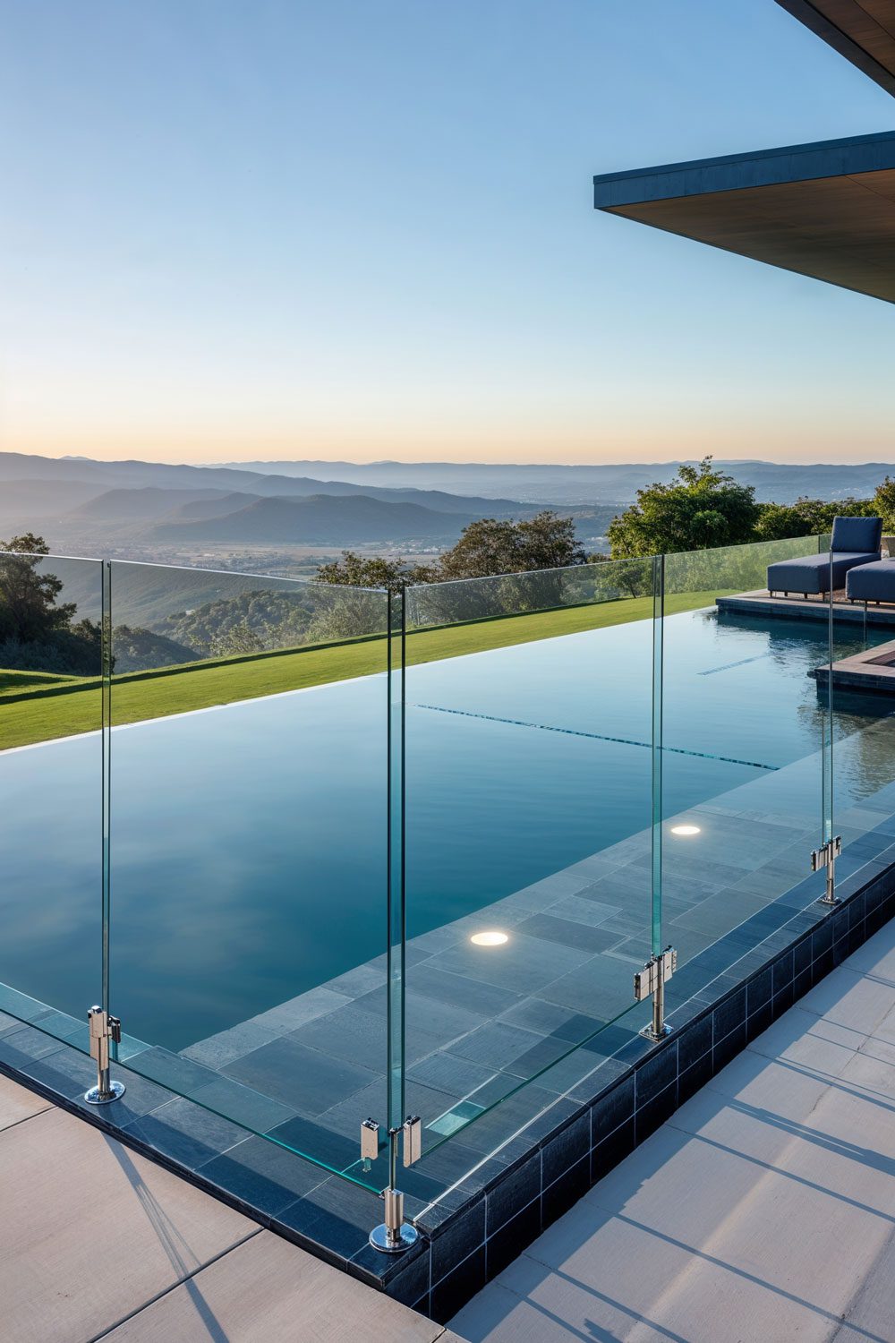 Frameless Glass Pool Fence Modern Backyard Design