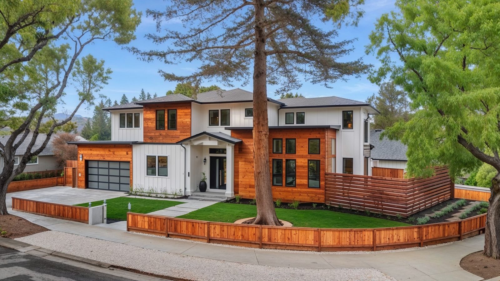 modern farmhouse front in san jose