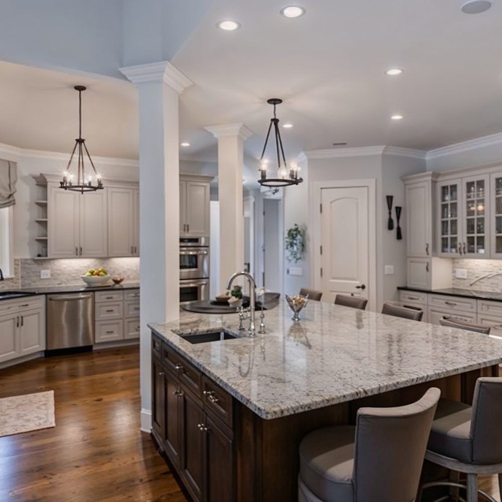 03 gourmet kitchen with granite island