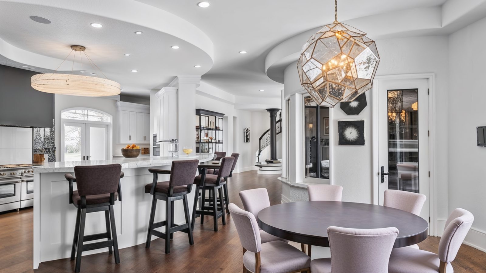 gourmet kitchen with modern design and functionality