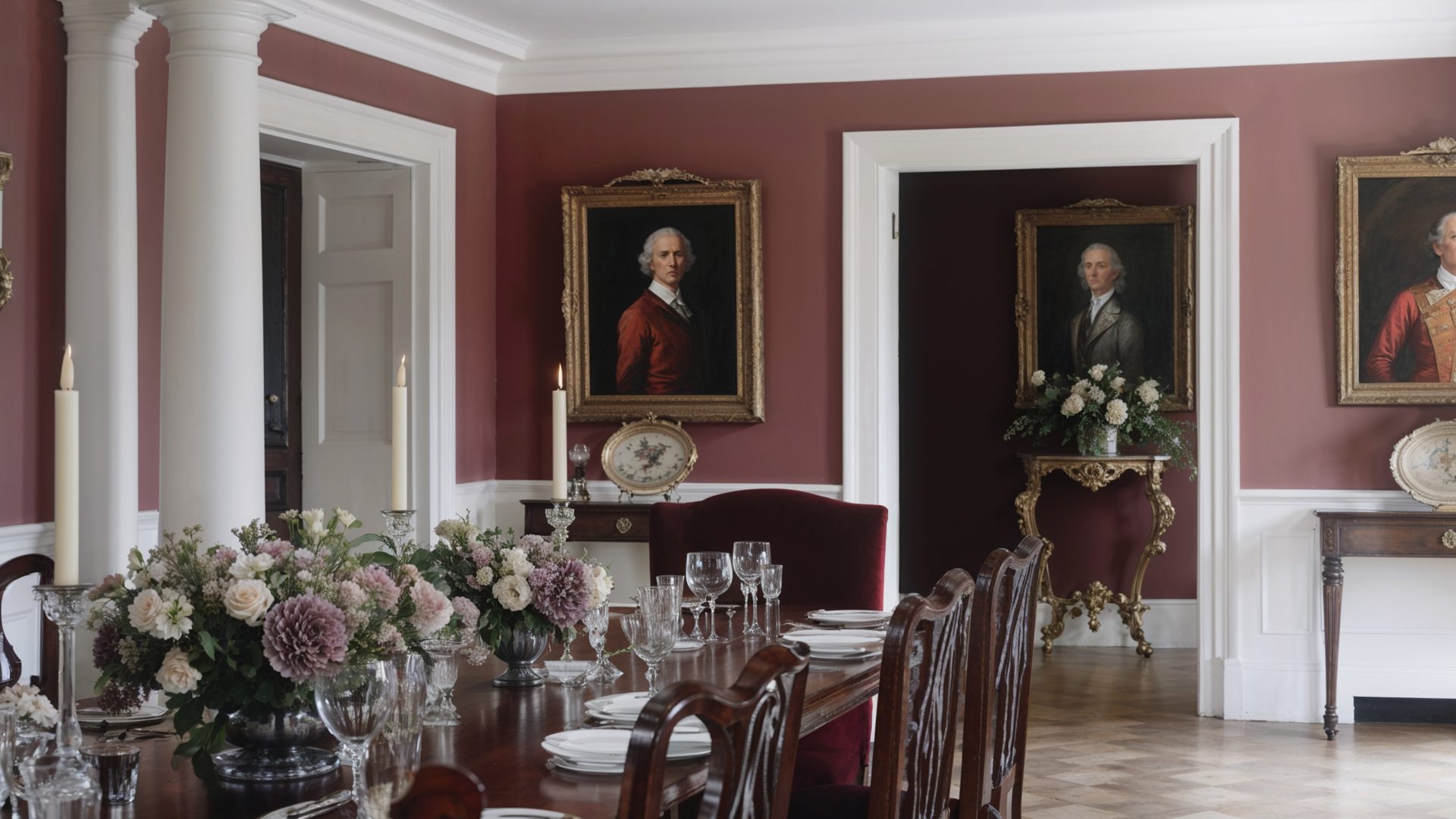Grand Dining Room At Woodside With Classical English Style