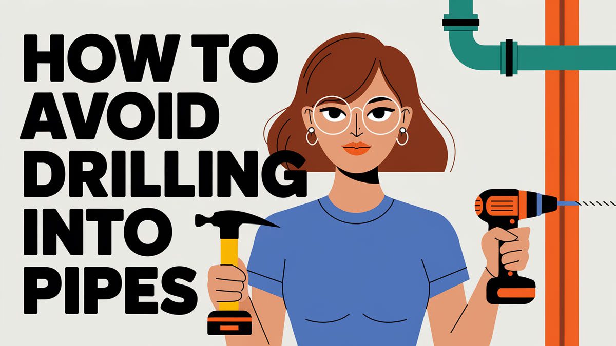 how to avoid drilling into pipes