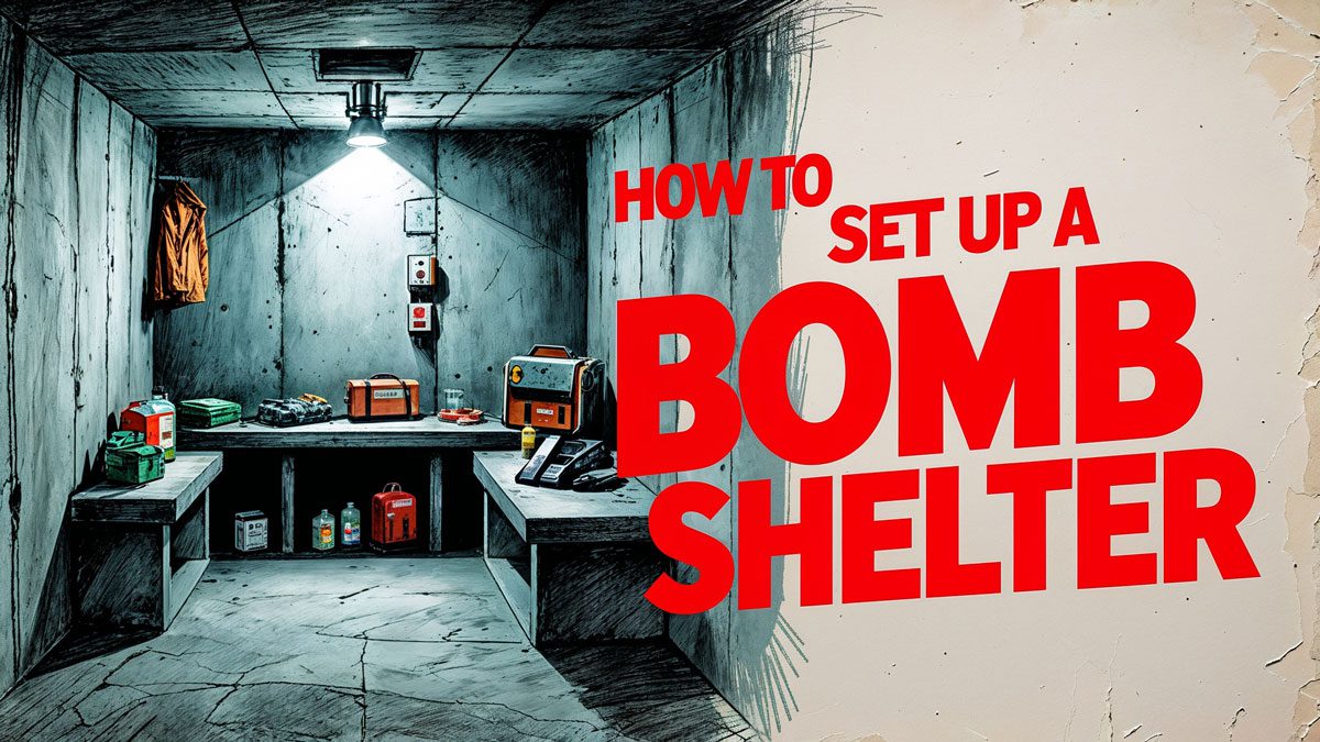 how to set up a bomb shelter