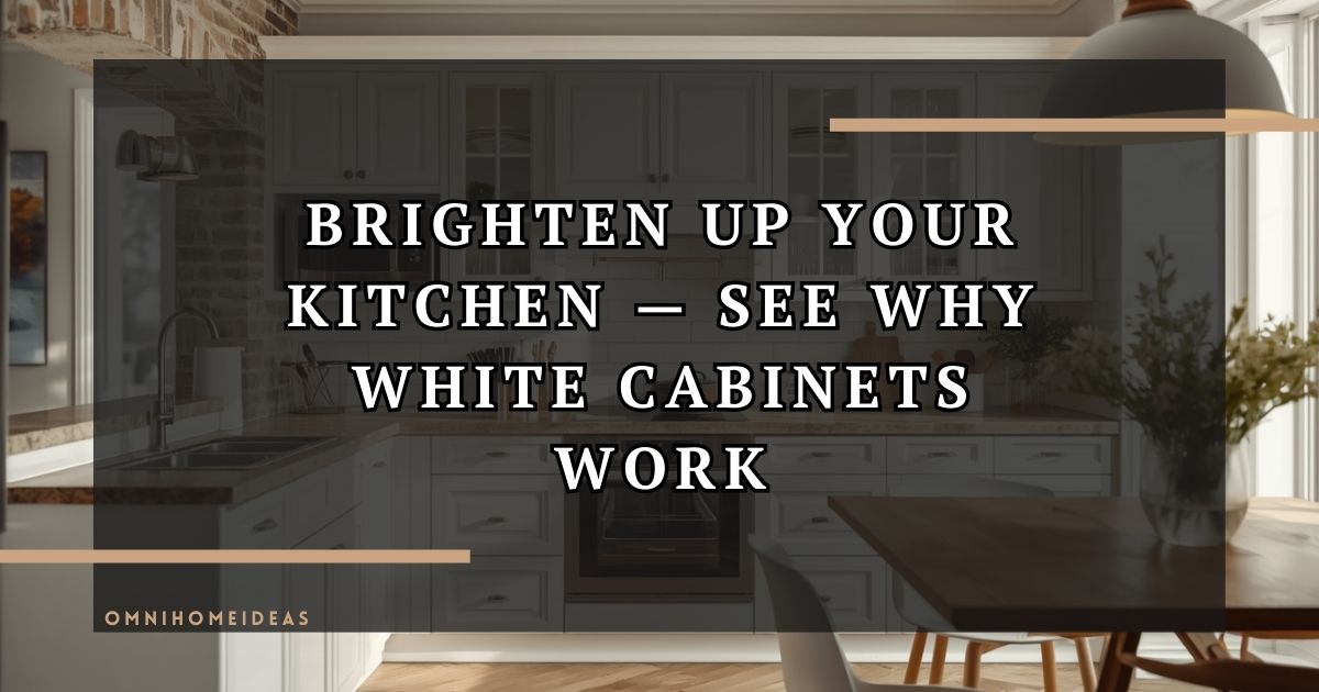 How White Kitchen Cabinets Lend A Bright, Open Look