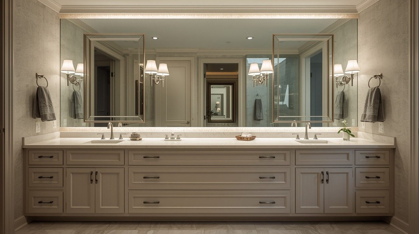 Improves Lighting And Mirror Choices