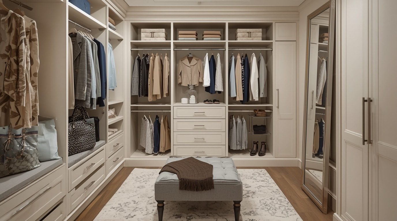 Incorporating Seats, Mirrors, And Dressing Areas