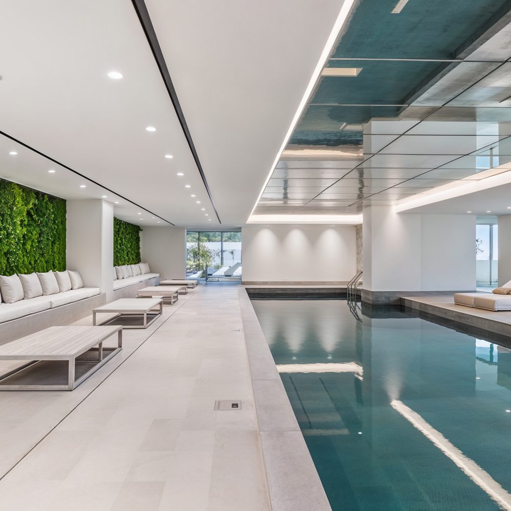 08 indoor pool with green living wall