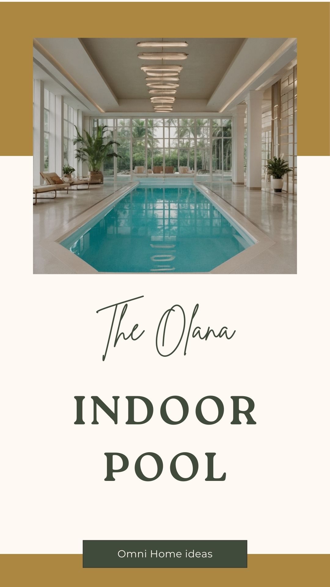 indoor pool with natural light at the olana