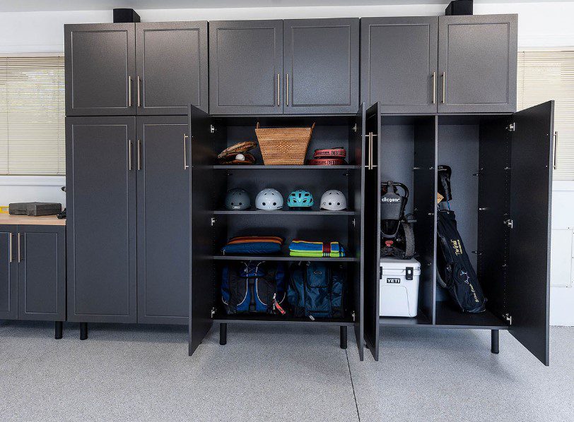 install shelving and cabinets