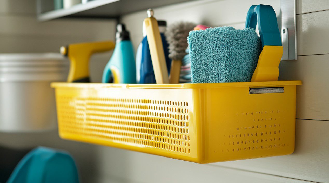 keep cleaning supplies handy