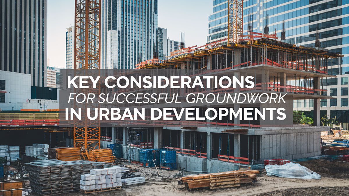 key considerations for successful groundwork in urban developments