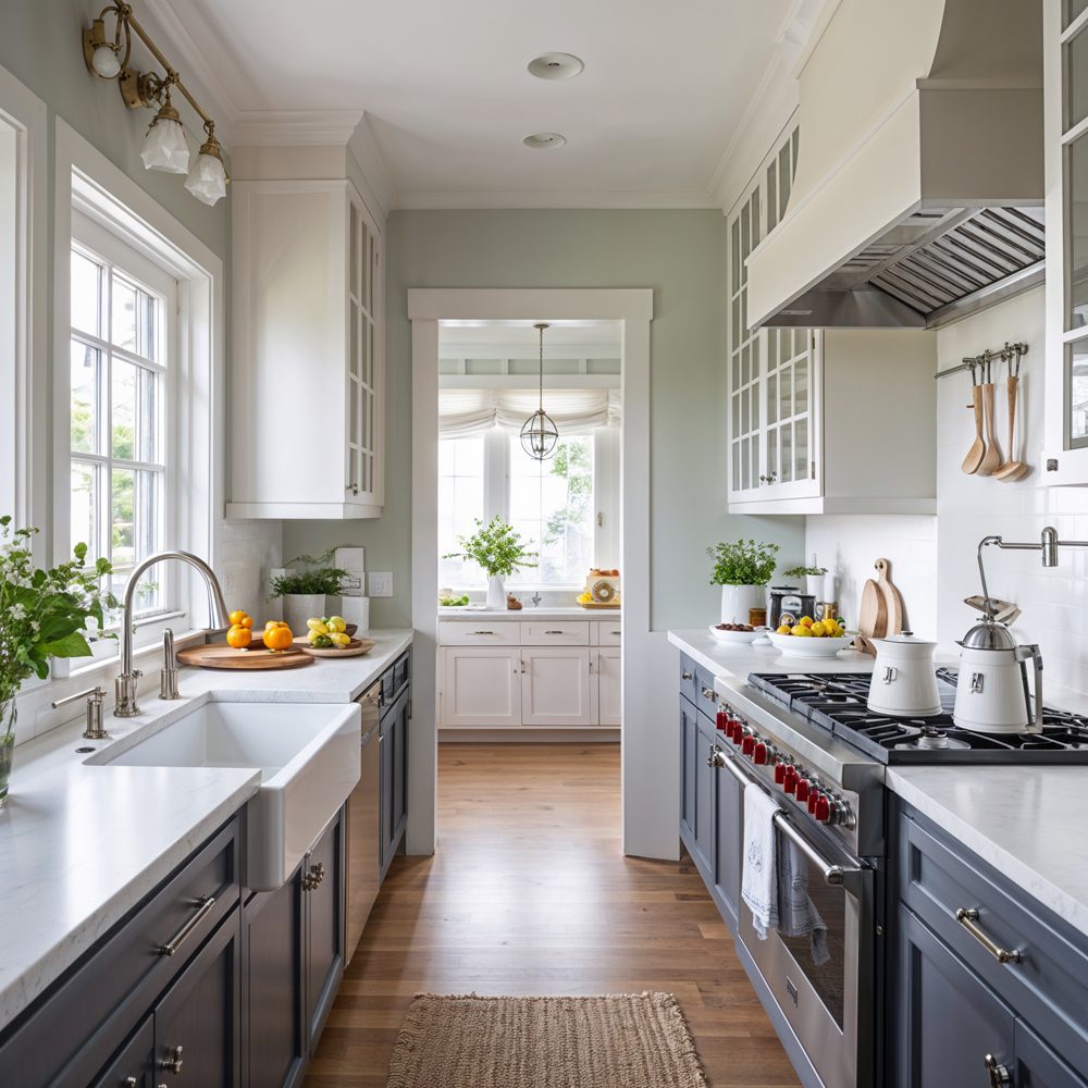 Traditional kitchen renovation with custom details