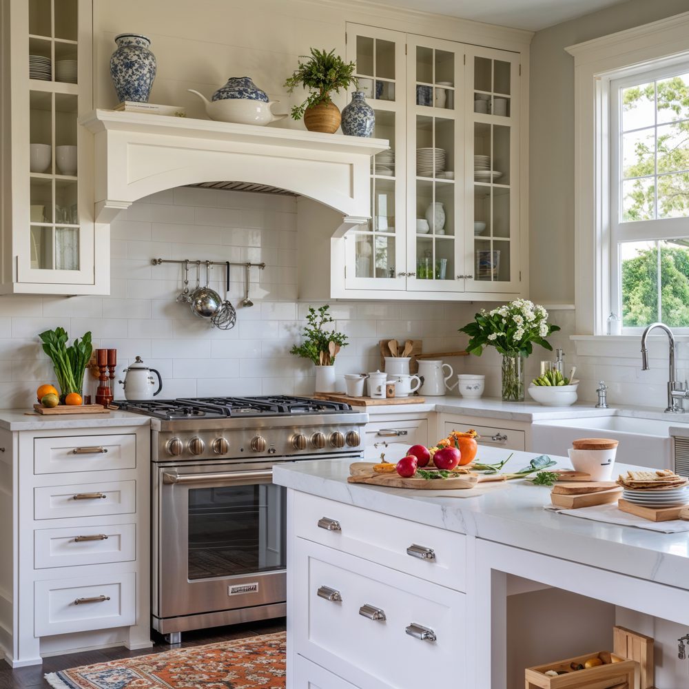 Contemporary open concept kitchen design