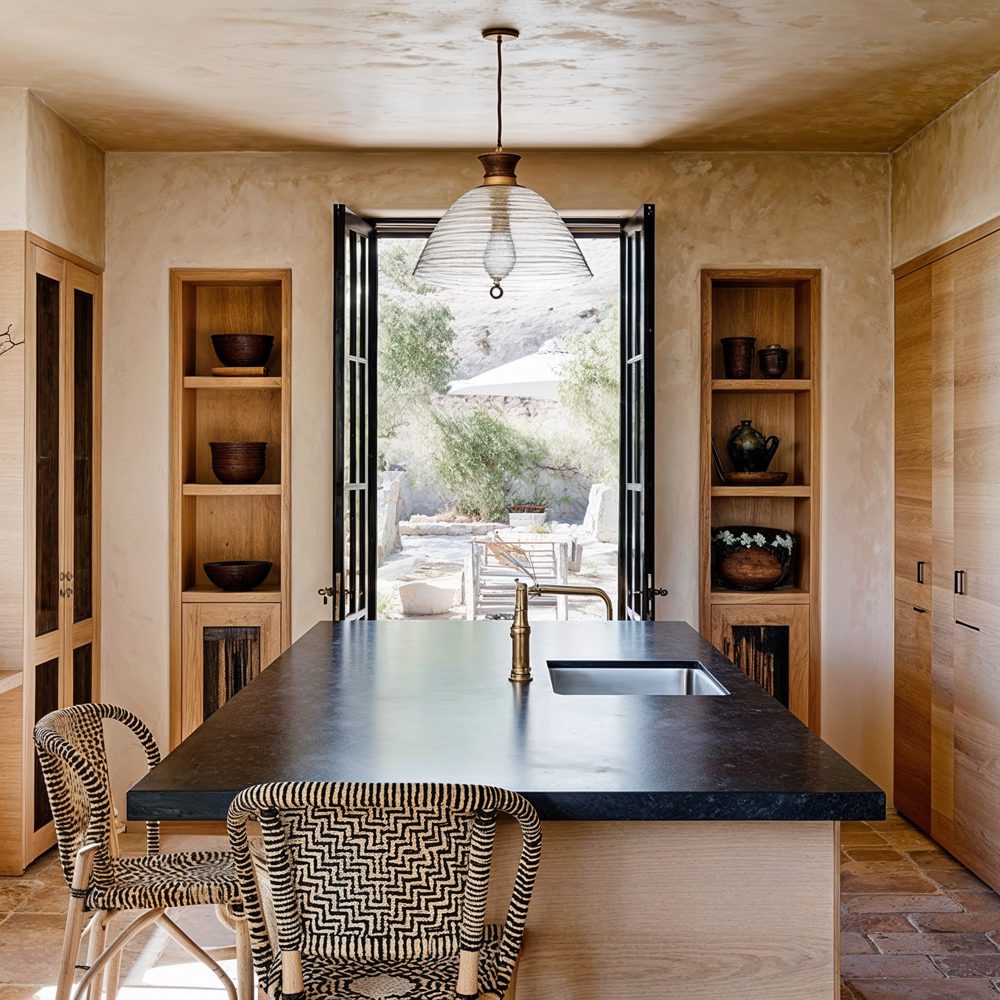 04 kitchen with light wood and earthy textures