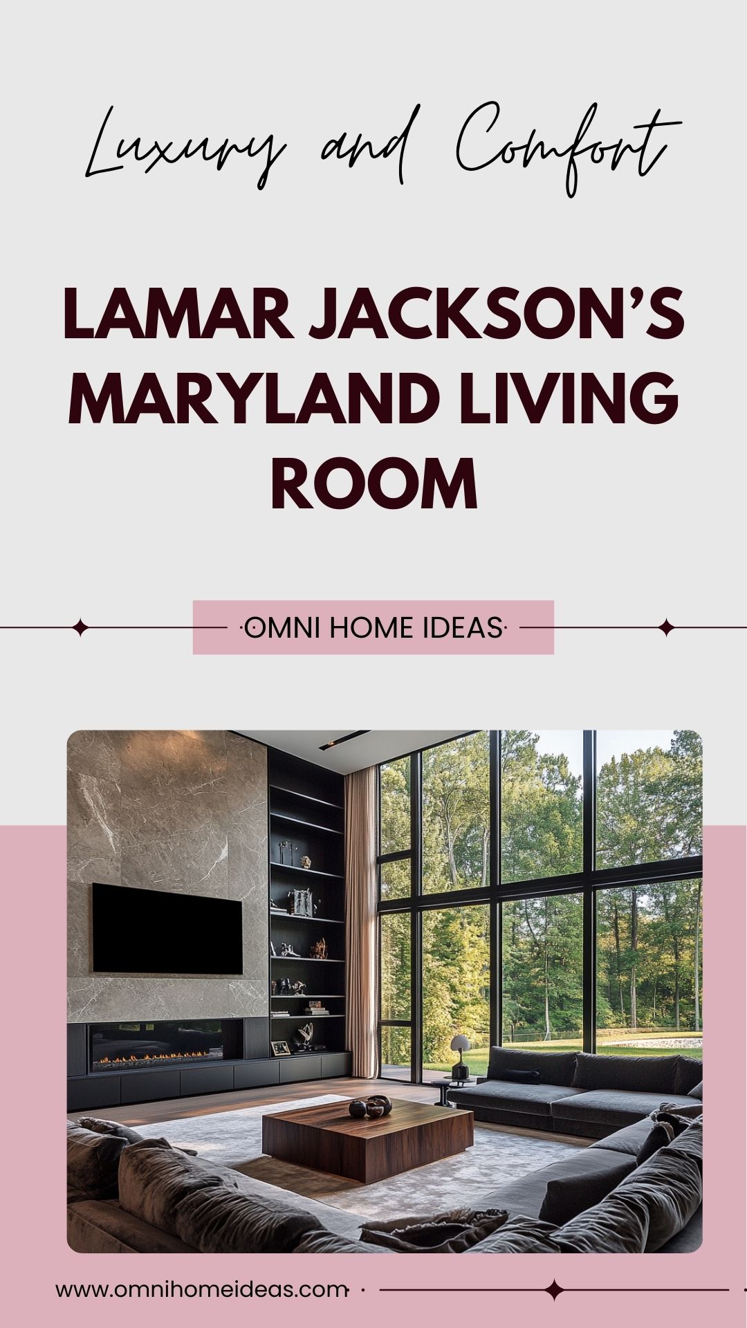 lamar jackson’s maryland living room