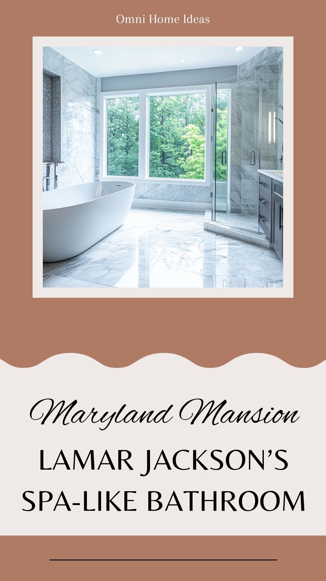 lamar jackson’s spa like bathroom in his maryland mansion