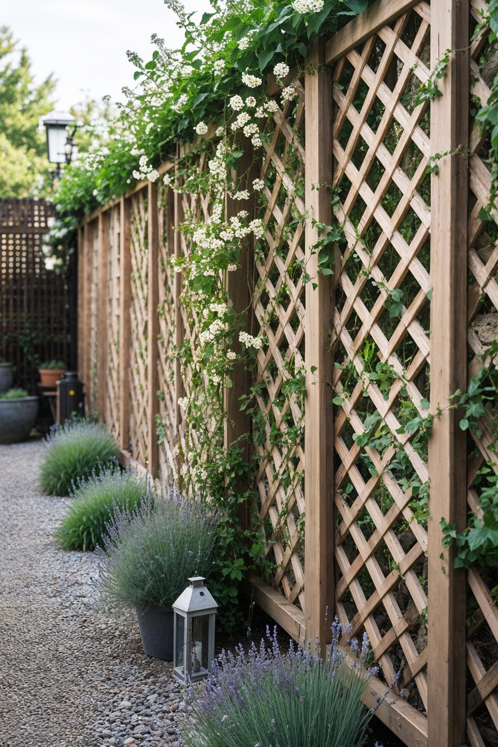 Lattice Wood Fence Ideas For Light And Airy Privacy