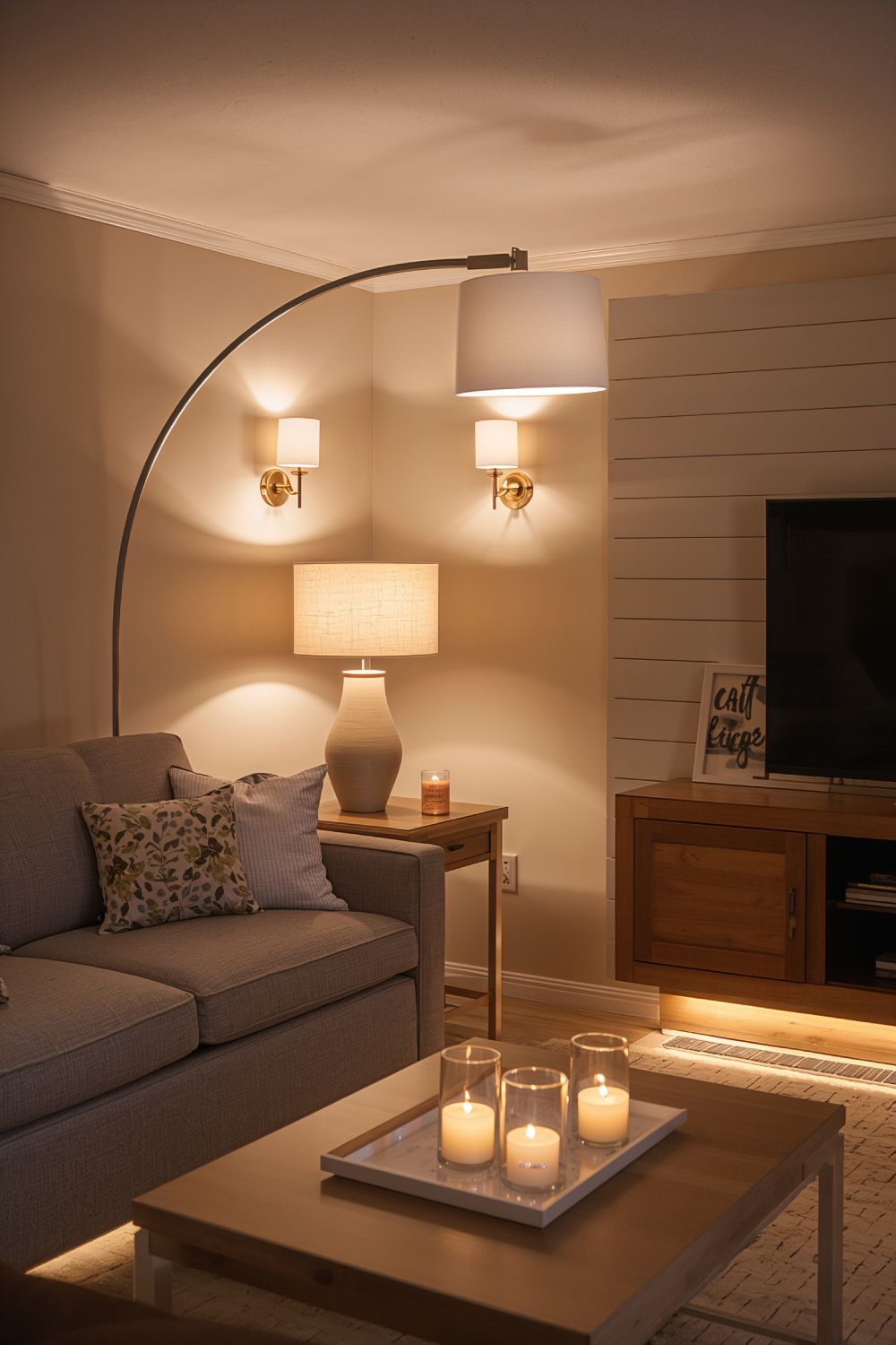 Layered Lighting Ideas For Mobile Home Living Rooms Without Overhead Lights