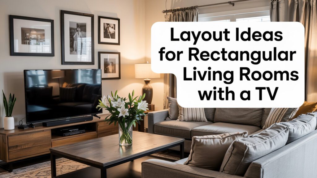 Layout Ideas For Rectangular Living Rooms With A TV