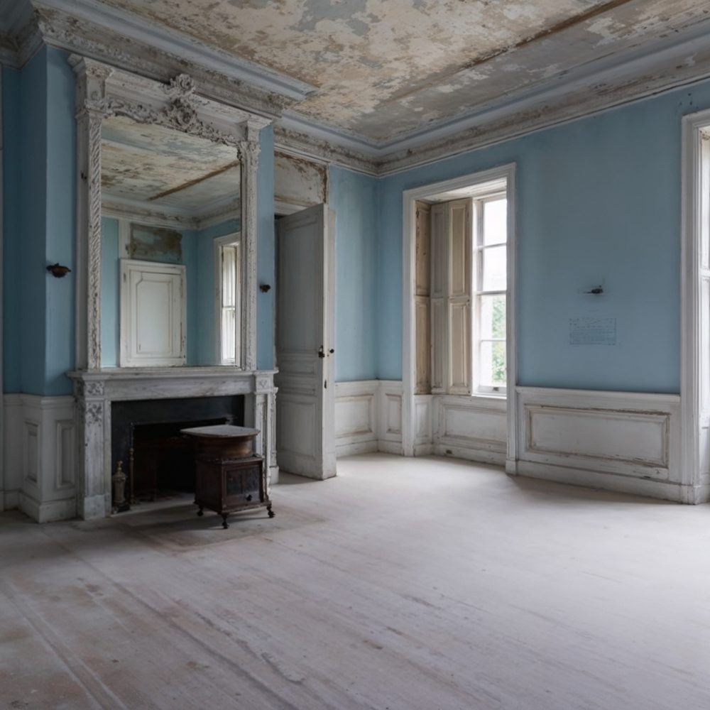 05 light blue bedroom at lynnewood hall