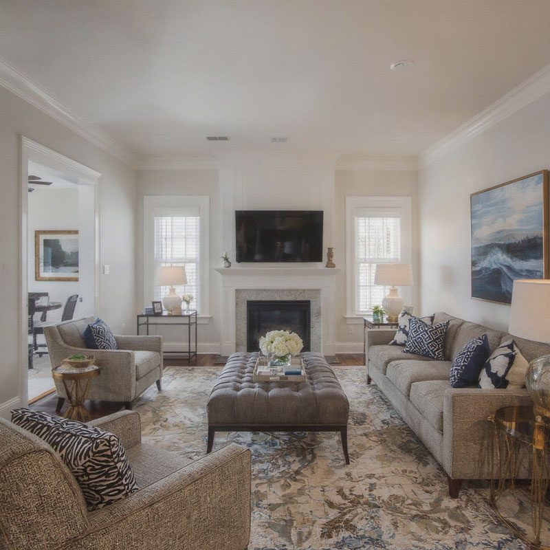 Living room after implementing consultation recommendations