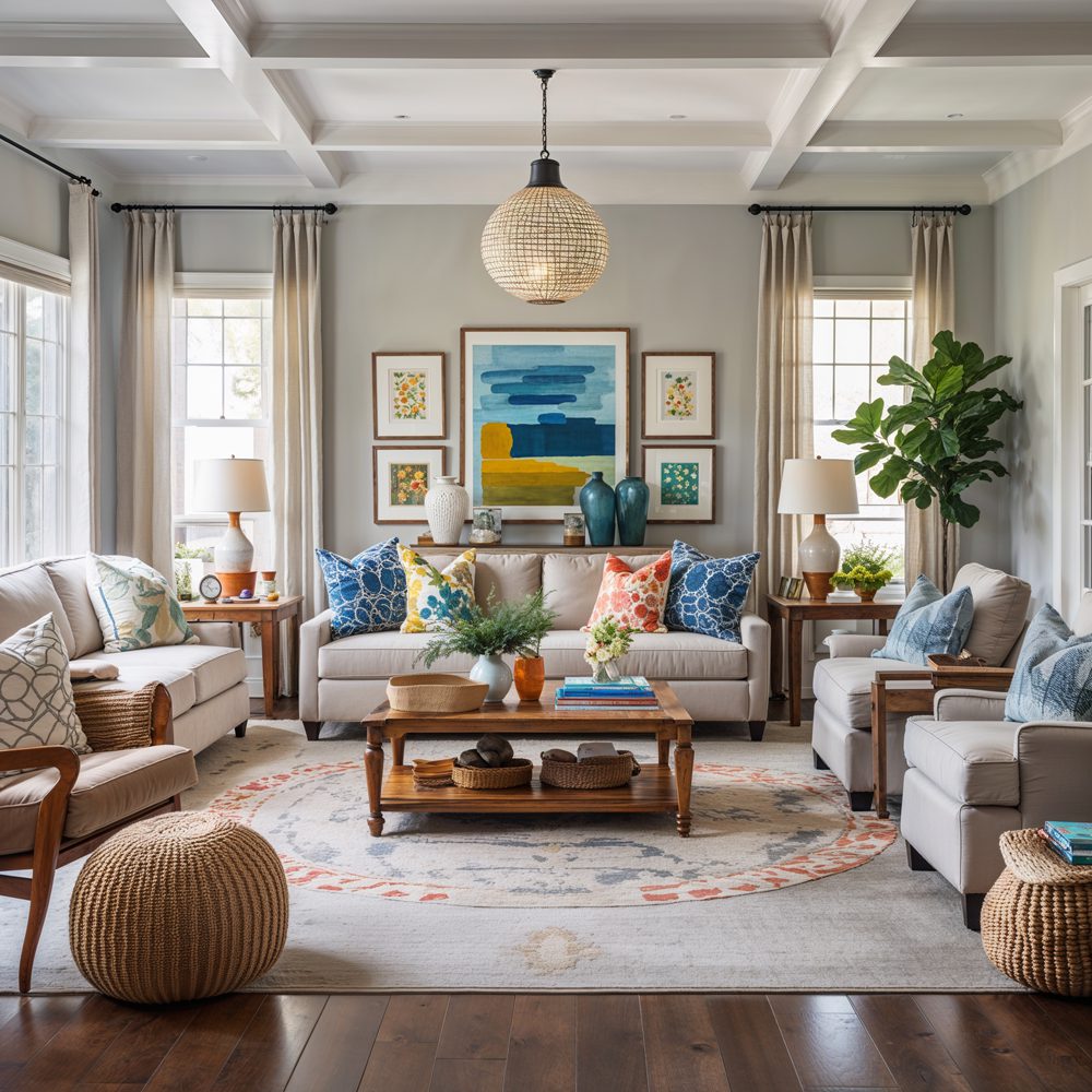 Multi-generational living room design