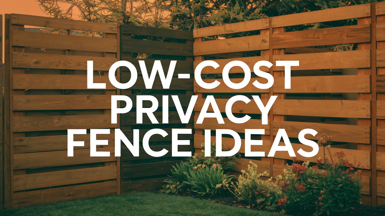 Low Cost Privacy Fence Ideas 2