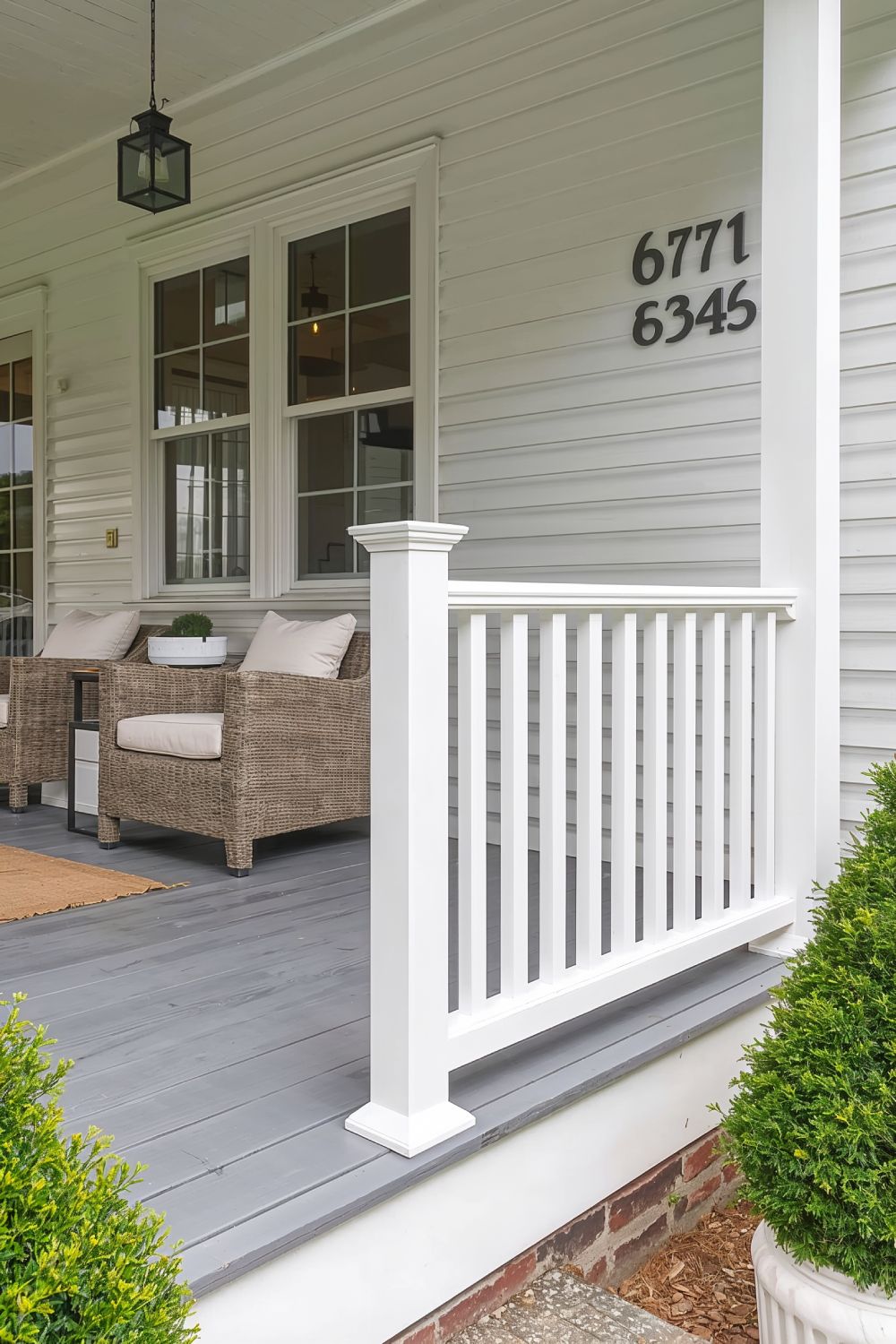 Low Maintenance Composite Farmhouse Porch Railing