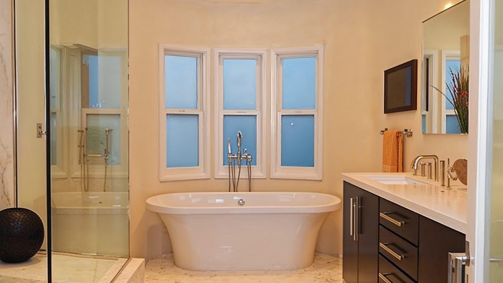 luxurious spa style bathroom at pamela bach%e2%80%99s hollywood