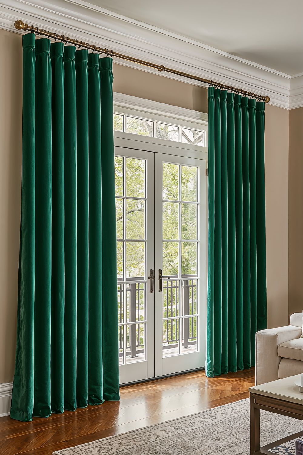 Luxurious Velvet Floor To Ceiling Curtains For Living Room Elegance