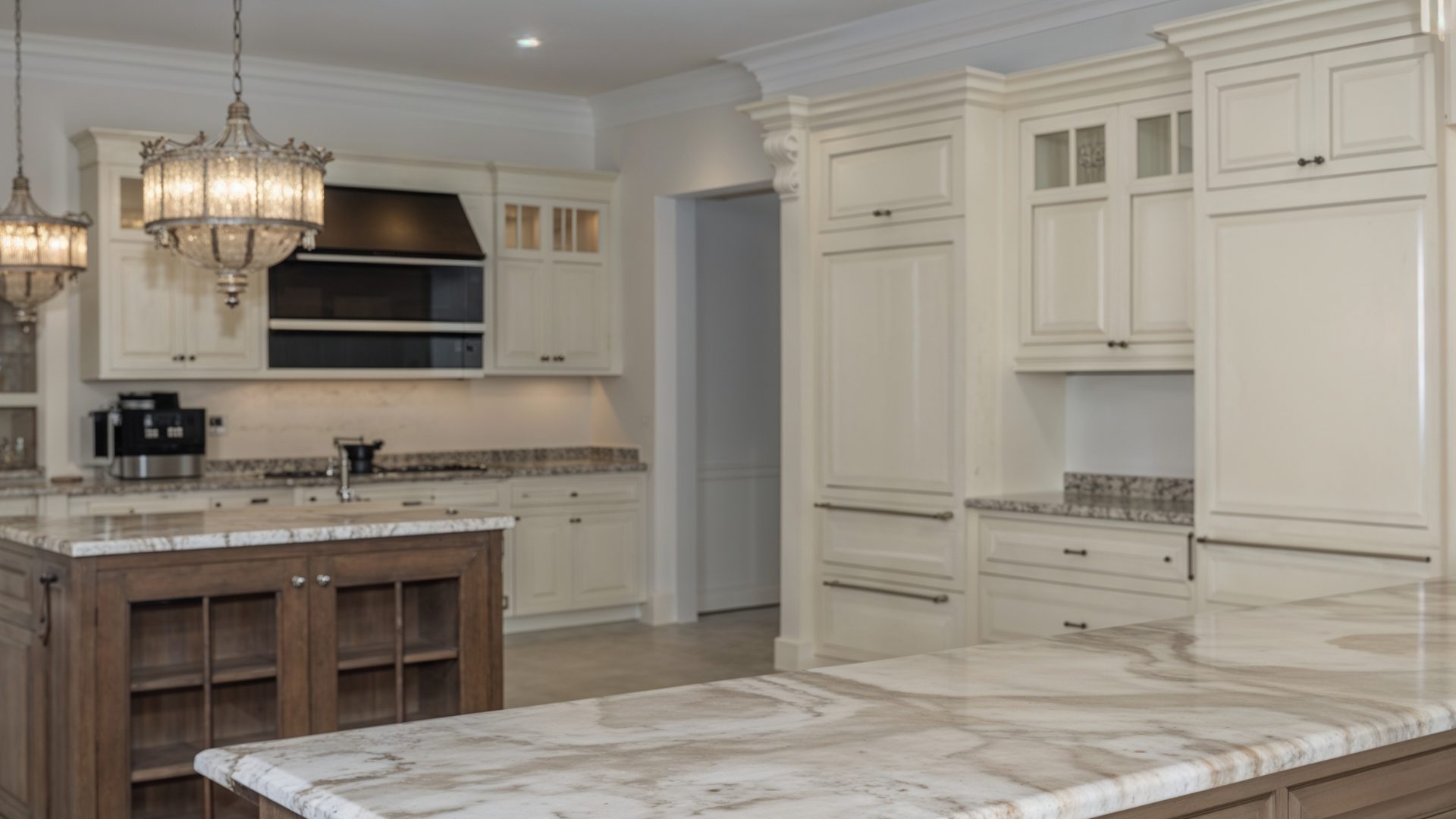 Luxury Marble Kitchen with Dual Islands – Ovechkin’s Gourmet Hub in McLean