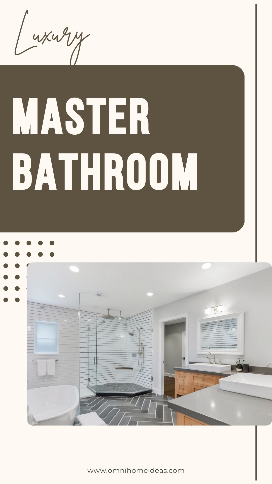 luxury master bathroom with freestanding tub