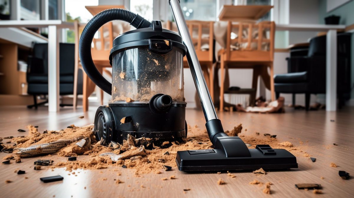 maintenance after vacuuming glass