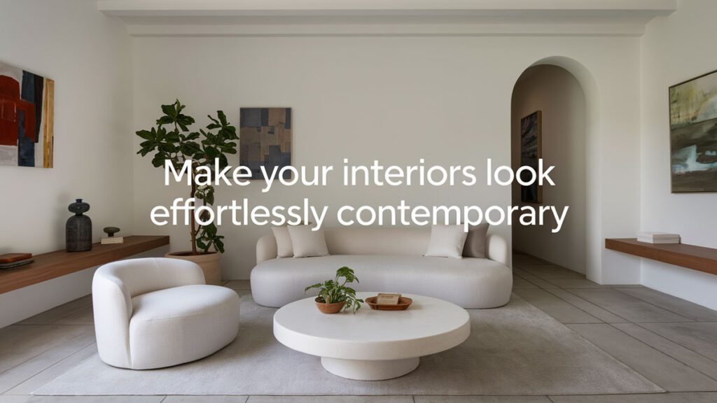 make your interiors look effortlessly contemporary