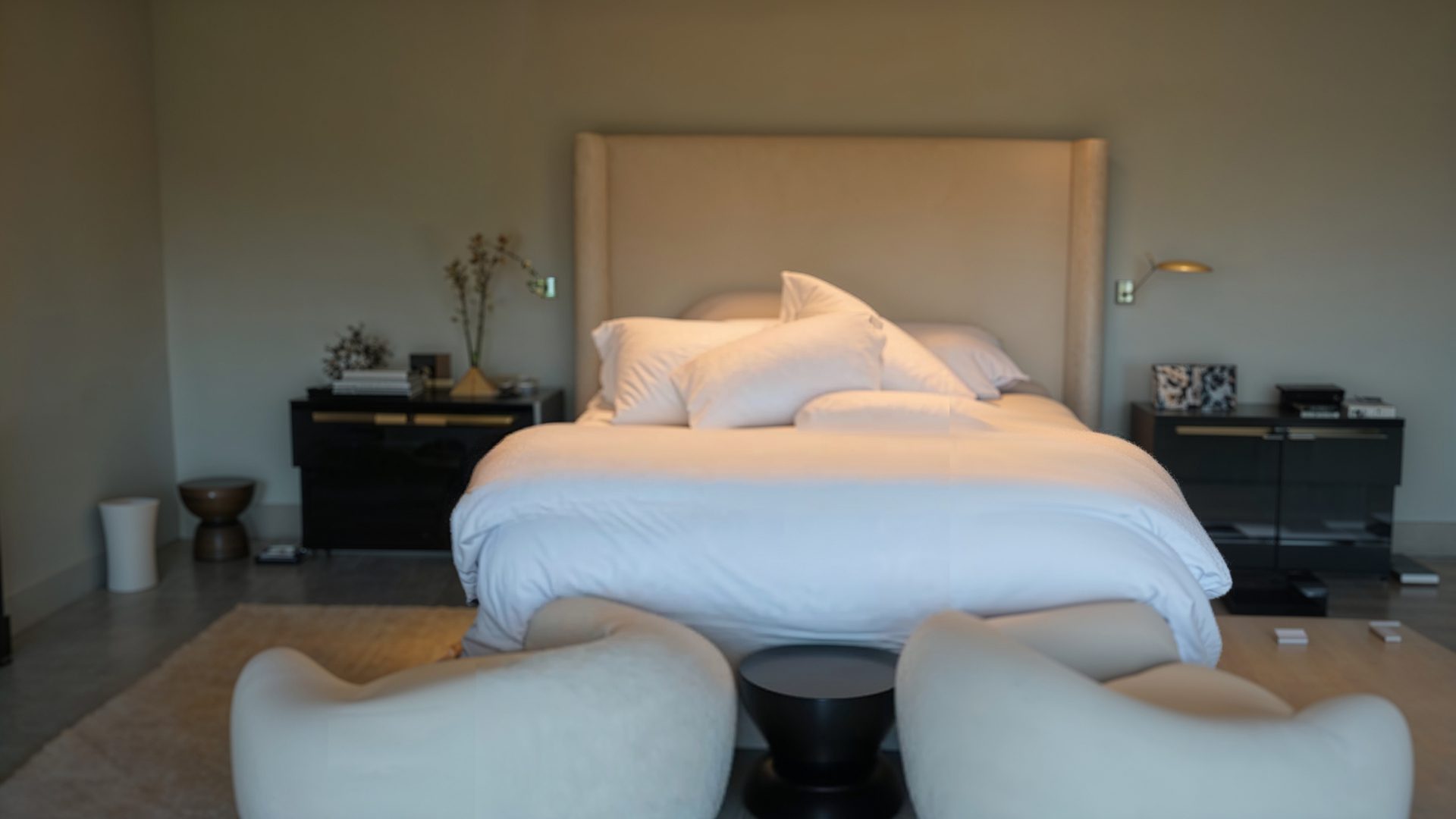 Master Bedroom Design Minimalist Holmby Hills Mansion Interior