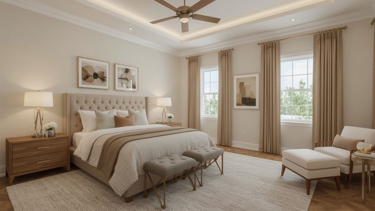 Master bedroom virtual design