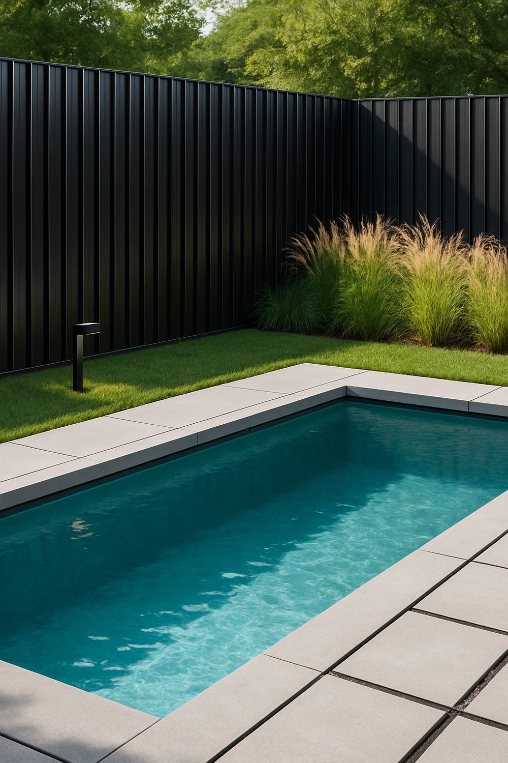 Metal Aluminum Pool Privacy Fence Modern Design