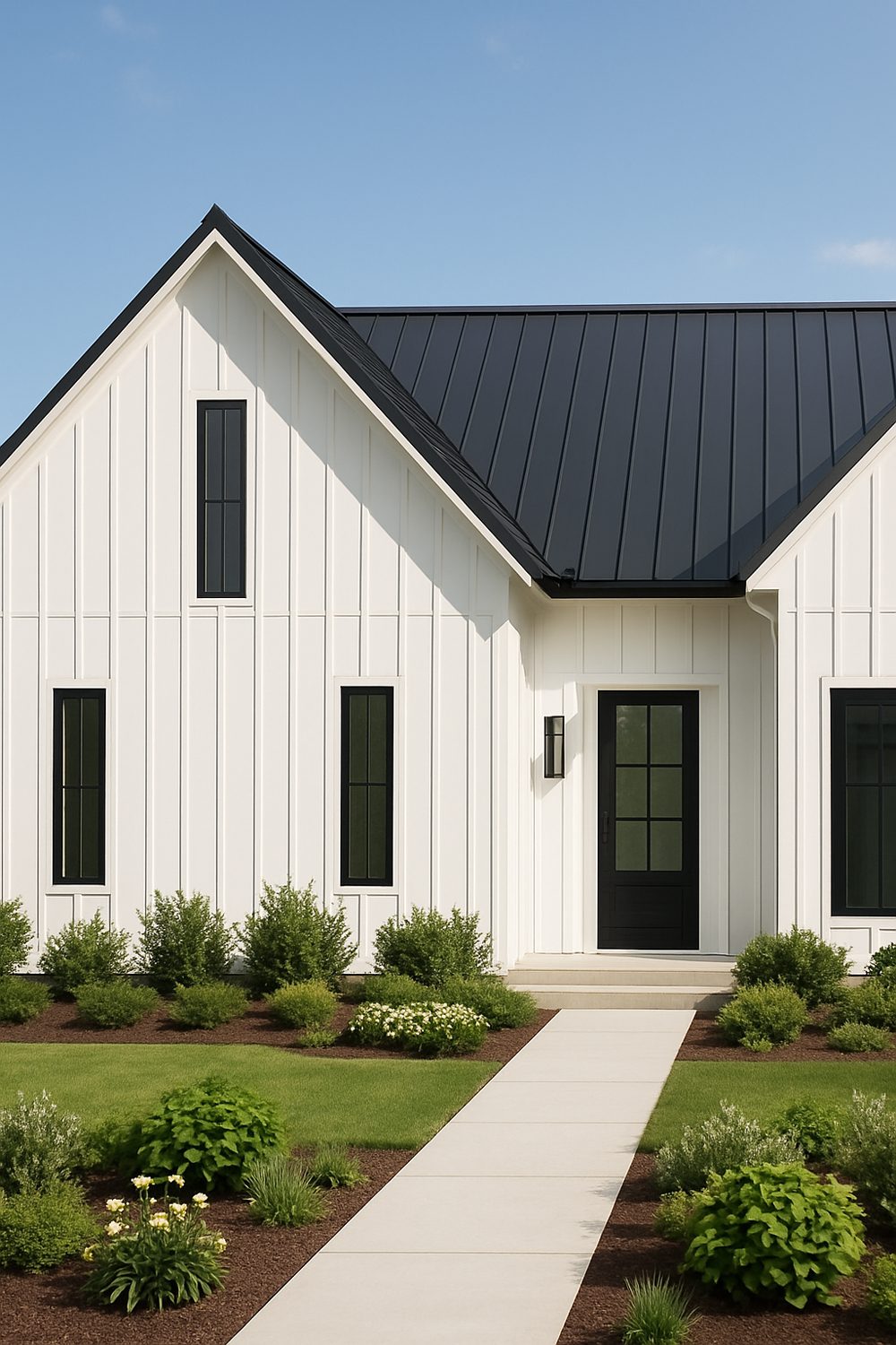 Metal Roof And Farmhouse Siding Coordination